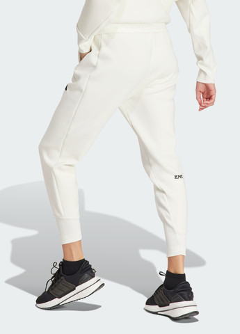 Белые спортивные демисезонные брюки adidas