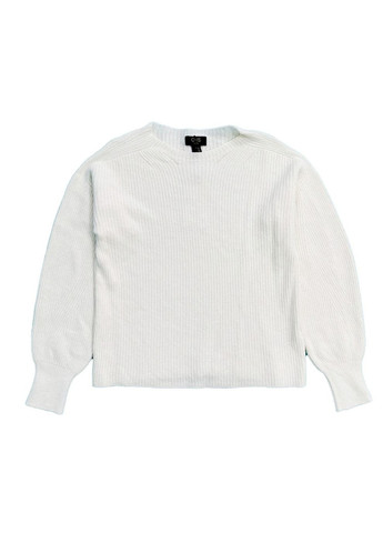 Белый демисезонный укороченный вязаный свитер OVS