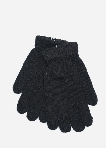 Перчатки подростковые для мальчика черного цвета на 12-15 лет Let's Shop (256850254)
