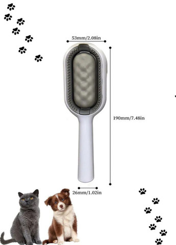 Многофункциональная щетка для животных Pet Gravity 4в1 Pet Grooming Comb для сухого и влаговычесивания собак и кошек Good Idea (272149205)