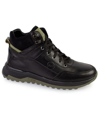 Черные зимние ботинки мужские бренда 9501001_(1) ModaMilano