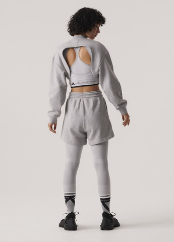 Серый спортивный бра by stella mccartney medium support adidas