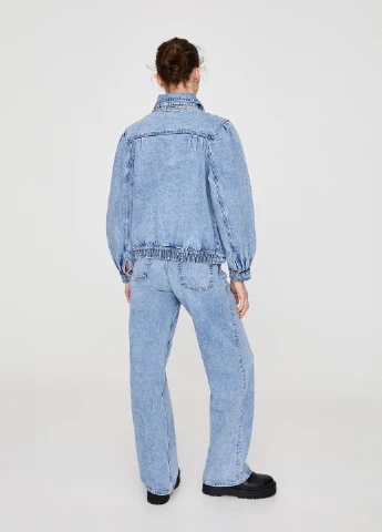 Синяя джинсова куртка,синій, Pull & Bear