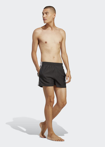 Мужские черные спортивные плавательные шорты adicolor 3-stripes adidas