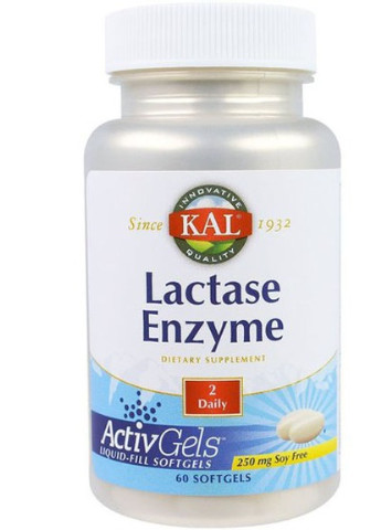 Lactase Enzyme 250 mg 60 Softgels CAL-80206 KAL (256722042)