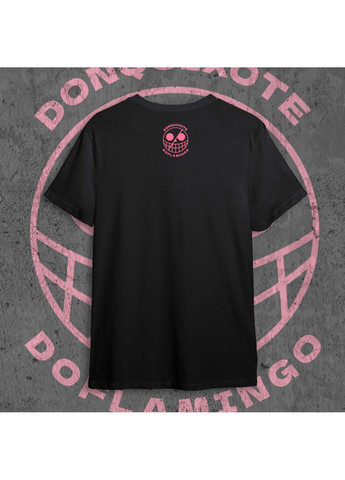 Черная футболка c принтом ван пис - d. doflamingo No Brand