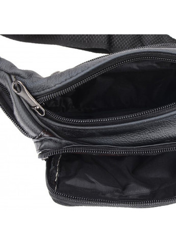 Чоловіча шкіряна сумка на пояс 1t166m-black Borsa Leather (266143363)