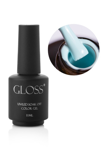 Гель-лак GLOSS 534 (ніжно-блакитний), 11 мл Gloss Company веселка (270013690)