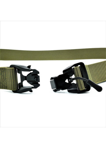 Тактический ремень тканевый с магнитной пряжкой Weatro 3,8 х 120 см Хаки tkn-38-tkt-0011 Le-Mon (268121407)