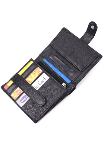 Вертикальный бумажник с блоком под документы из натуральной кожи 22479 Черный st leather (278000986)