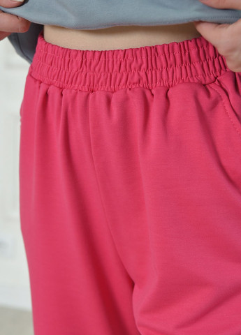 Спортивні штани жіночі малинового кольору Let's Shop (266901150)