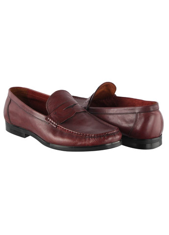 Бордовые мужские классические туфли 31831 Lido Marinozzi без шнурков