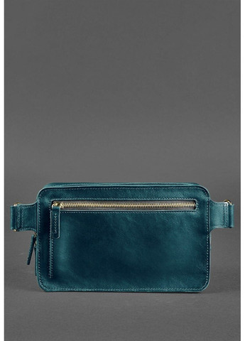 Жіноча шкіряна поясна сумка Dropbag Maxi зелена Krast BN-BAG-20-MALACHITE BlankNote (263519209)