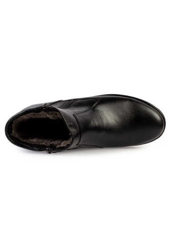 Черные зимние ботинки мужские бренда 9501000_(1) ModaMilano