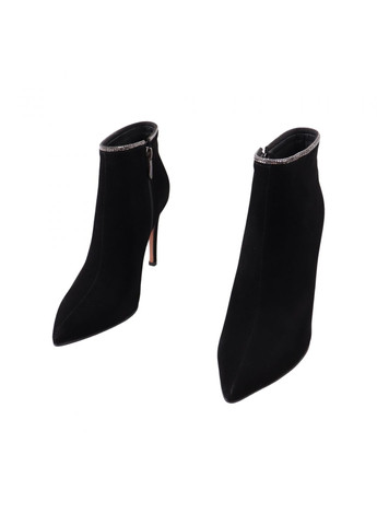 Черные ботильоны женские черные натуральная замша FARINNI 512-23DH
