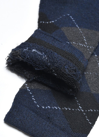 Шкарпетки чоловічі махрові темно-синього кольору розмір 40-45 Let's Shop (275928657)