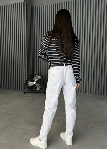 Стильні жіночі білі брюки з відстрочкою по переду INNOE брюки (263517481)
