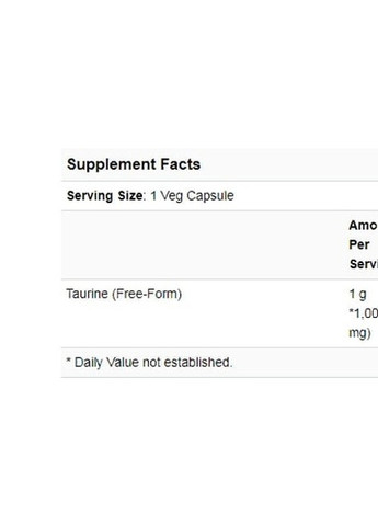 Taurine, Double Strength 1000 mg 250 Veg Caps NF0143 Now Foods (257252304)