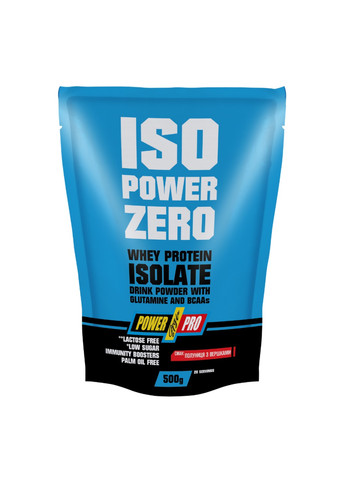 Ізольят Сироваткового Протеїну ISO Power Zero - 500г Полуниця з Кремом Power Pro (272141165)