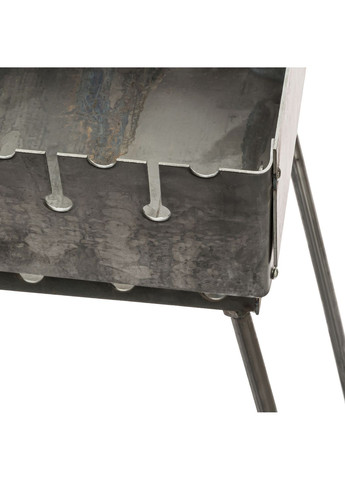 Розкладний розбірний мангал валіза дворівневий на 12 шампурів Wood&Steel (263931719)