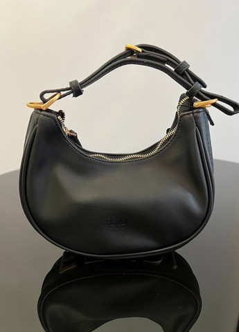 Трендова сумочка з лого Fendi Hobo (black) Vakko (260474457)