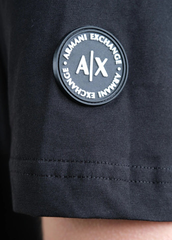 Черная футболка мужская с коротким рукавом Armani