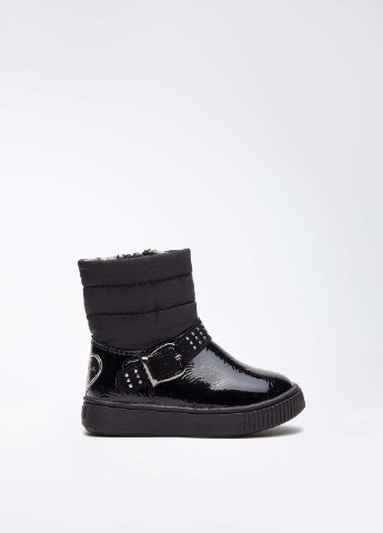 Черные зимние чоботи cm011-2b Nelli Blu