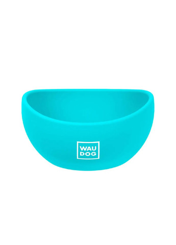 Силиконовая миска тарелка посуда с устойчивым дном для животных котов собак 250 мл 125 мм (474725-Prob) Голубая Unbranded (259518333)