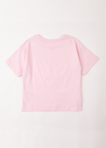 Рожева літня футболка оверсайз рожева "морозиво" KRAKO