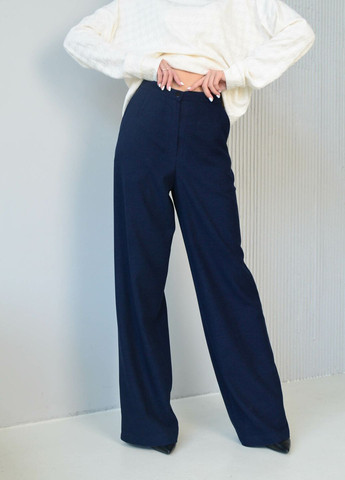 Темно-синие классические, повседневный, кэжуал зимние брюки Ри Мари