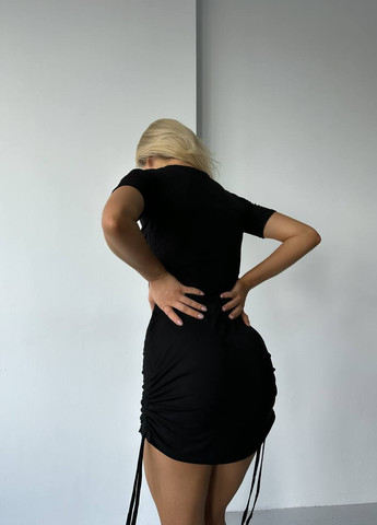 Чорна жіноча сукня віскоза No Brand