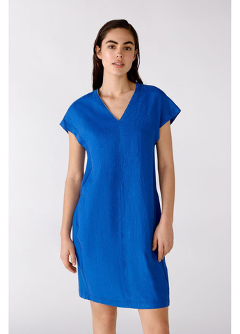 Синее кэжуал женское платье синий футляр Oui