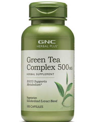 Herbal Plus Green Tea Complex 500 mg 100 Caps GNC (257342428)