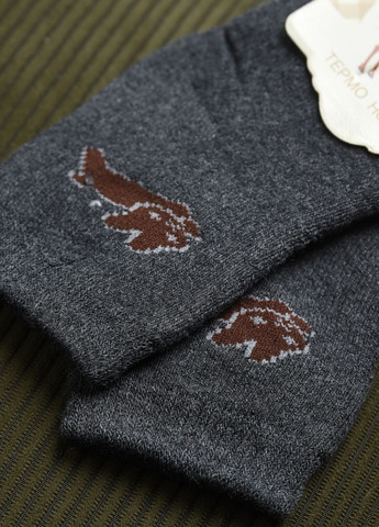 Шкарпетки дитячі махрові темно-сірого кольору Let's Shop (269387463)