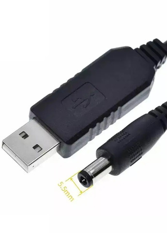 Кабель живлення для роутера 9В від павербанку USB-DC No Brand (257305018)
