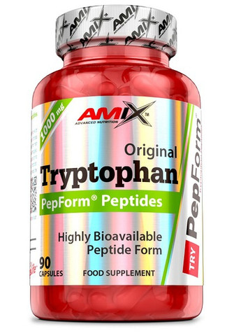 Tryptophan PepForm Peptides 500 mg 90 Caps Amix Nutrition (258499701)