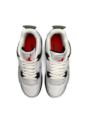 Комбіновані Осінні кросівки чоловічі, вьетнам Nike Air Jordan 4 Retro White Cement