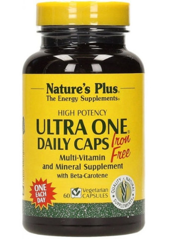 Nature's Plus Ultra One Daily Caps Iron Fre 60 Caps Natures Plus (256719635)