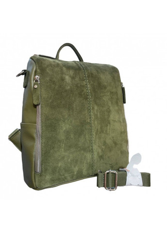 Сумка-рюкзак зеленая из замши 7818_o Aron Atelier (269712652)