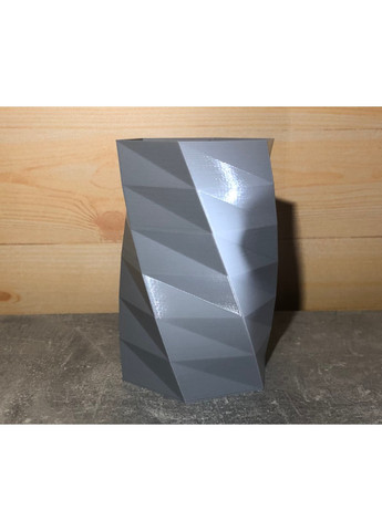 Шестигранна декоративна тонкостінна ваза «Полігональна спіраль». ЗаСвіт (261555424)