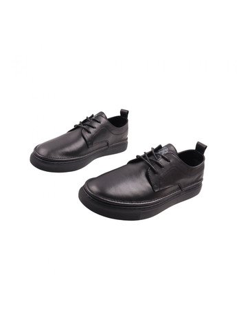 Черные кеды мужские черные натуральная кожа Berisstini 153-23DTC