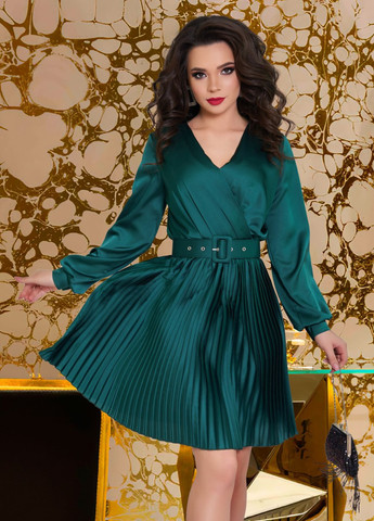 Зелена сукнi норма шовкове плаття (4328)16900-8 Lemanta