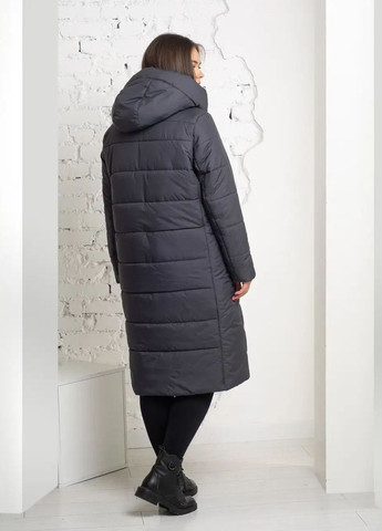 Графітова зимня зимова куртка жіноча великого розміру SK