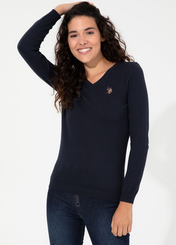 Темно-синий свитер женский U.S. Polo Assn.