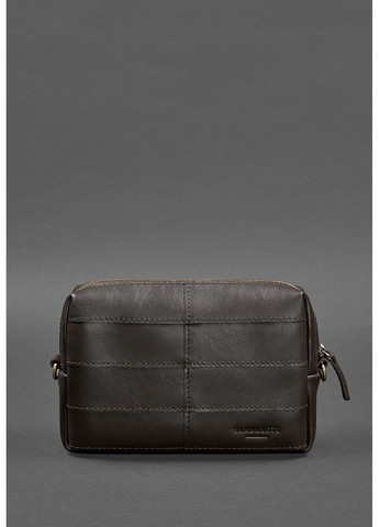 Кожаная косметичка-несессер 3.1 Темно-коричневый краст BN-CB-3-1-CHOKO BlankNote (263519094)