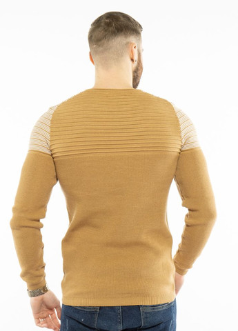 Бежевый зимний стильный мужской свитер (бежевый) Time of Style