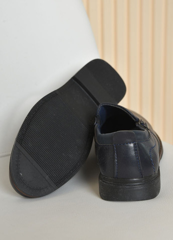 Черные туфли детские для мальчика черного цвета на молнии Let's Shop
