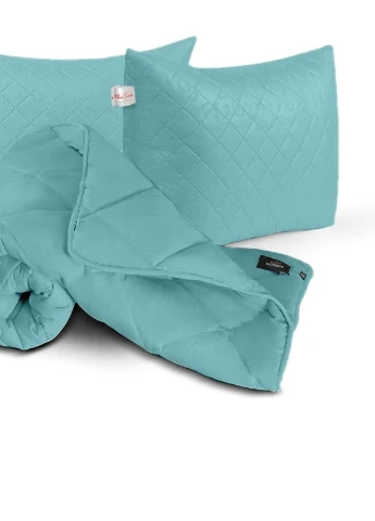 Набір антиалергенний №1662 Eco Light Blue Всесезонний Ковдра 172х205 + подушки 50х70 2 шт середні (2200002655163) Mirson (258819863)