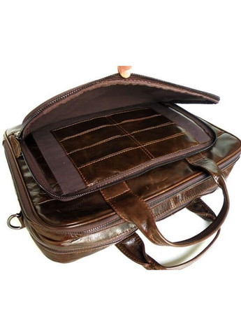 Чоловіча шкіряна сумка 14152 Темно-коричневий Vintage (262524003)