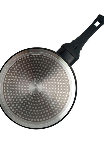 Сковородка 26 см Eco-Basis Diamond с крышкой с силиконовым ободком черный алюминий арт. 77032 Krauzer (265215032)